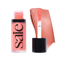 Thumbnail for Saie Dew Liquid Blush for Cheeks - Hydrating Cream Blush Stick with a Blendable + Buildable Formula - Skincare Infused Dewy Cheek Tint for a Natural Flush - Glowy Makeup Essential - Poppy (.40 oz)