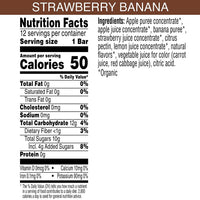 Thumbnail for Pure Organic Layered Fruit Bars, Strawberry Banana, Gluten Free, Vegan Fruit Snacks (2 Boxes, 24 Bars) (Pack of 2)