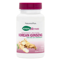 Thumbnail for NaturesPlus Herbal Actives Korean Ginseng - 30 Extended Release Tablets - Supports Energy & Endurance - Vegan, Gluten Free - 30 Servings