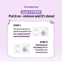 Thumbnail for ilso Natural Mild Clear Nose Patch, Melt blackheads & Tighten Pores, no irritation, Korean skincare, cotton swabs included, 5 sheets (Esther Bunny Limited Edition) (PINK Esther Bunny Limited Edition)