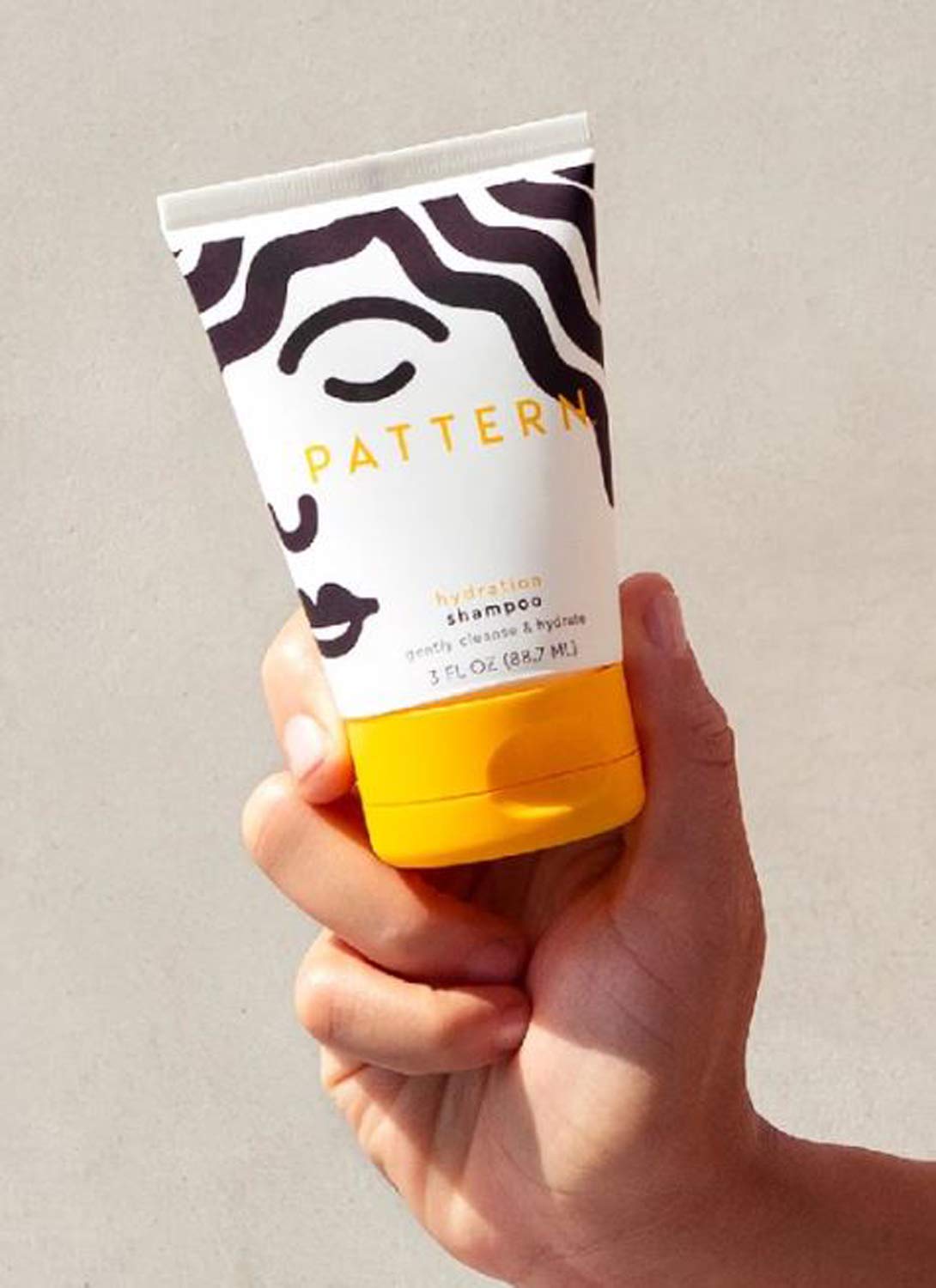 PATTERN Beauty by Tracee Ellis Ross Hydration Shampoo w Honey, Aloe Vera, Biotin and Tea Tree Leaf Oil for Curly Hair 3a-4c, Travel Size, 3 Fl Oz