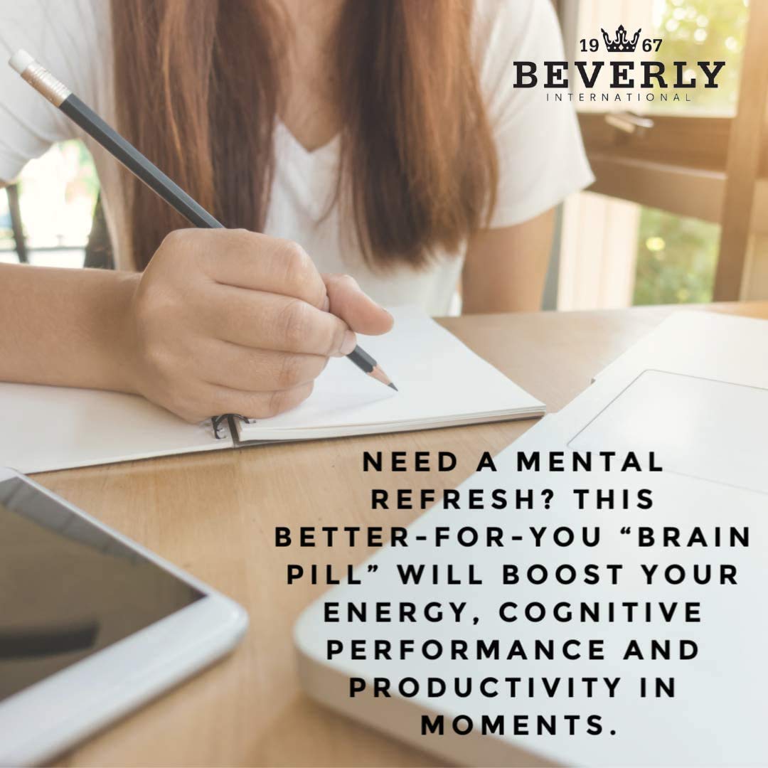 Beverly International Fast-Up, 90 Capsules. Feel-Better, Get Clarity, Clear Focus-Brain Booster. Ups Mood, New Energy, Pre-Workout Fuel, Motivation and Cognitive Performance in Moments.