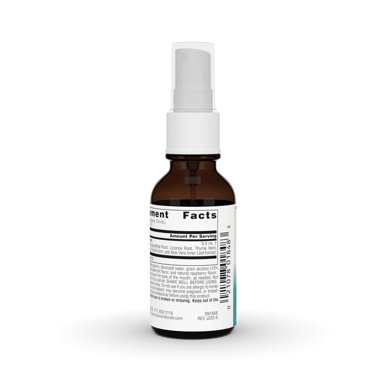 Source Naturals Wellness Herbal Throat Spray - for Immune System Support - 1 Fluid oz