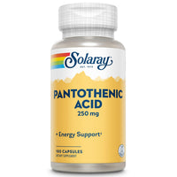 Thumbnail for SOLARAY Pantothenic Acid 250mg | Vitamin B5 | Energy Metabolism, Hair, Skin, Nails & Digestive Support | 100CT