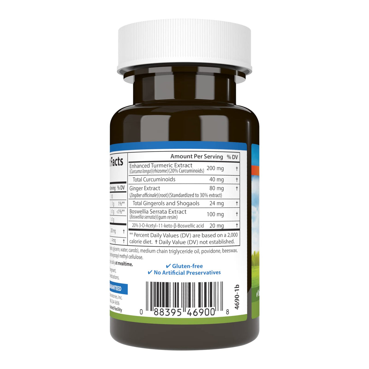 Carlson - Enhanced Mobility, Botanical Joint Support, Boswellia, Tart Cherry, Curcumin, Ginger, 30 Softgels