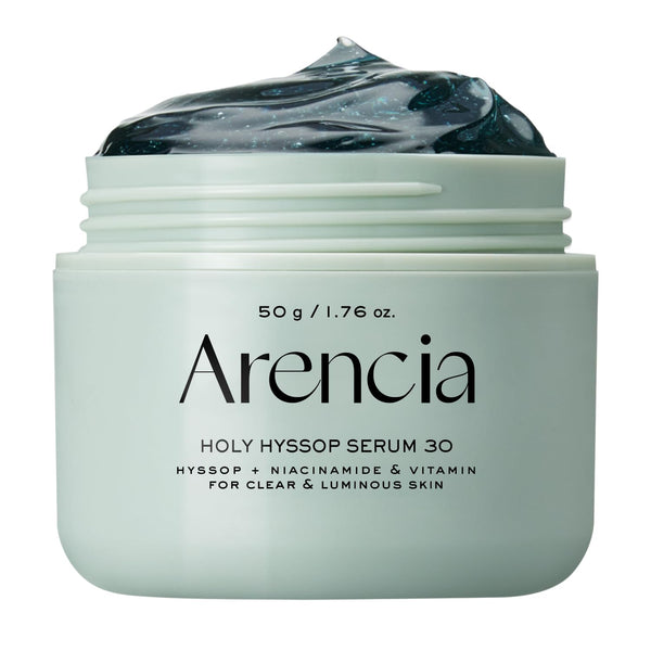 Arencia Glow Hyssop Overnight Face Mask Serum - hydrating & Anti-Aging Serum for younger looking Korean Glass Skin, Vitamin A, C, E, Niacinamide, Peptide