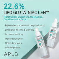 Thumbnail for APLB Glutathione Niacinamide Mist Essence | LIPO GLUTA NIAC CEN™ 22.6% 3.55 FL.OZ/Korean Skincare, Replenishing moisture, Revitalize for gentle and improve skin texture through Niacinamide