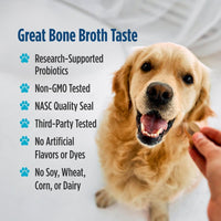 Thumbnail for Nordic Naturals Pet Digestive Support with Probiotics, Pork Bone Broth Flavor - 30 Soft Chews - Nutritional Supplement for a Healthy Digestive System and GI Support - 30 Non-GMO Chews