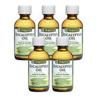 Thumbnail for De La Cruz Eucalyptus Essential Oil Aromatherapy for Diffuser or Humidifier, 100% Pure Steam Distilled Eucalyptus Globulus 2 FL OZ (5 Bottles)