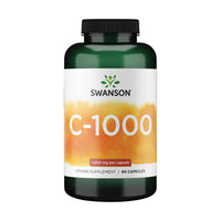 Thumbnail for Swanson Vitamin C w/Rose HIPS - Herbal Supplement Promoting Skin Health, Heart Health & Immune System Support - Natural Formula Promoting Protection & Wellness - (90 Capsules, 1000mg Each)