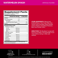 Thumbnail for BSN Amino X EAAs, Muscle Recovery & Endurance, 10g Essential Amino Acids, 5g BCAAs, Zero Sugar, Caffeine Free, Watermelon Splash, 13.2oz, 25 Servings
