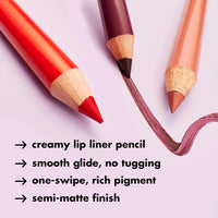 Thumbnail for e.l.f. Cream Glide Lip Liner, Highly-Pigmented Pencil For Shaping & Sculpting Lips, Semi-Matte Finish, Vegan & Cruelty-Free, Dark Cocoa
