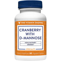 Thumbnail for The Vitamin Shoppe Cranberry with D-Mannose - Urinary Tract & Bladder | with Vitamin C CranRich | 60 Veggie Caps | Women's Health