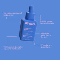 Thumbnail for BYOMA Hydrating Serum - Moisturizing Facial Serum with Squalane, Glycerin & Ceramides - Hydrating for Glowing, Dewy Skin - 1.01 fl. oz