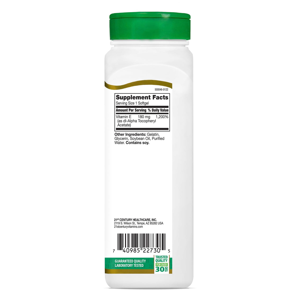 21st Century E 400 I.U. (Dl-Alpha) Softgels, 250-Count