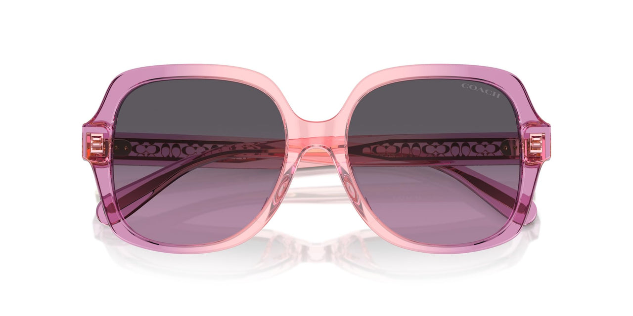 COACH Sunglasses HC 8395 F 581390 Cr962 Amethyst/Pink Gradient