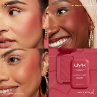 Thumbnail for NYX PROFESSIONAL MAKEUP Buttermelt Powder Blush, Fade and Transfer-Resistant Blush, Up to 12HR Make Up Wear, Vegan Formula - Back And Butta