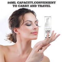 Thumbnail for Mererke_Pretty Eyelash Extension Shampoo 50 ml + Brush - Eyelid Foaming Cleanser - Sensitive Paraben & Sulfate Free - Eyelash Wash and Lash Bath for Extensions - Salon Use and Home Care