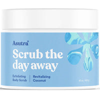 Thumbnail for ASUTRA Dead Sea Salt Essential Oil Body Scrub Exfoliator (Revitalizing Coconut), 16 oz - Ultra Hydrating, Gentle, & Moisturizing - Coconut and Evening Primrose Oils