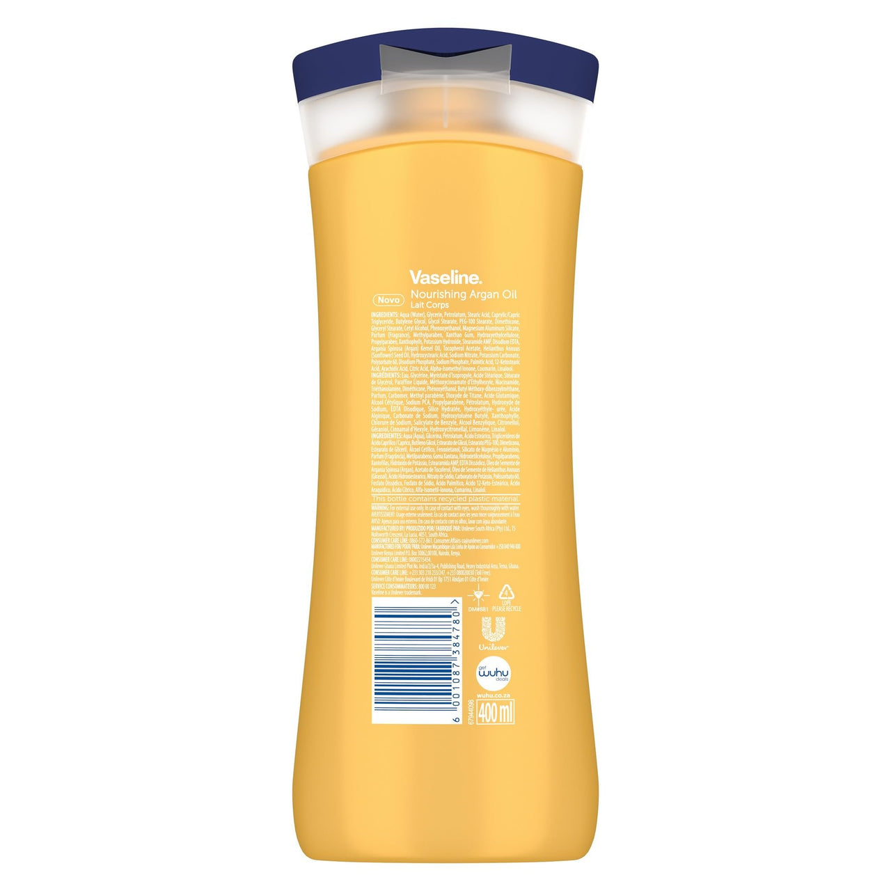 Vaseline Intensive Care Nourishing Argan Oil Lotion, 72h Protection, 400ml