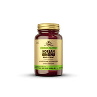 Thumbnail for Solgar Korean Ginseng Root Extract, 60 Vegetable Capsules - Immune Support - Standardized, Full Potency (SFP) - Non-GMO, Vegan, Gluten Free, Dairy Free, Kosher - 60 Servings, Standard Packaging