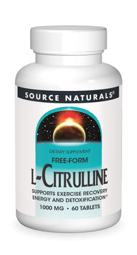 Thumbnail for Source Naturals L-Citrulline - Supports Exercise Recovery, Energy and Detoxification*, 1,000 mg - 60 Tablets