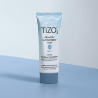 Thumbnail for TiZO3 Facial Mineral Sunscreen and Primer, Tinted Broad Spectrum SPF 40 with Antioxidants, Sheer matte finish, Fragrance-Free, Oil-Free, Dermatologist-recommended, PA+++ 1.75 oz