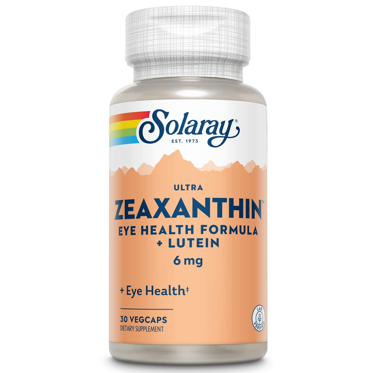 SOLARAY Zeaxanthin for Men & Women - Lutein and Zeaxanthin Supplement for Eyes, Vision & Macular Health Support Formula, Eye Vitamin Complex with Bilberry, Vitamin C, & Blueberry - 30 Veg Caps