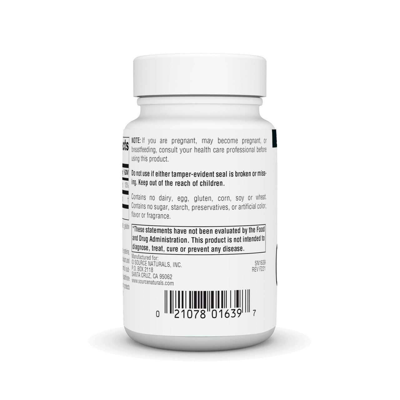 Source Naturals Glutathione, Supplement for Liver Support, 250mg - 30 Capsules