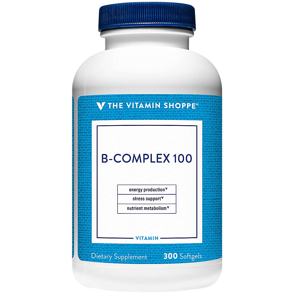 The Vitamin Shoppe Vitamin B-Complex - Energy Metabolism & Nervous System Support, Complete B Vitamins (300 Softgels)