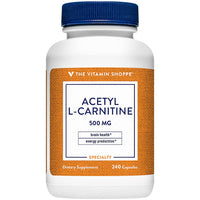 Thumbnail for The Vitamin Shoppe Acetyl-L-Carnitine 500mg Supports Healthy Brain Memory (240 Capsules)