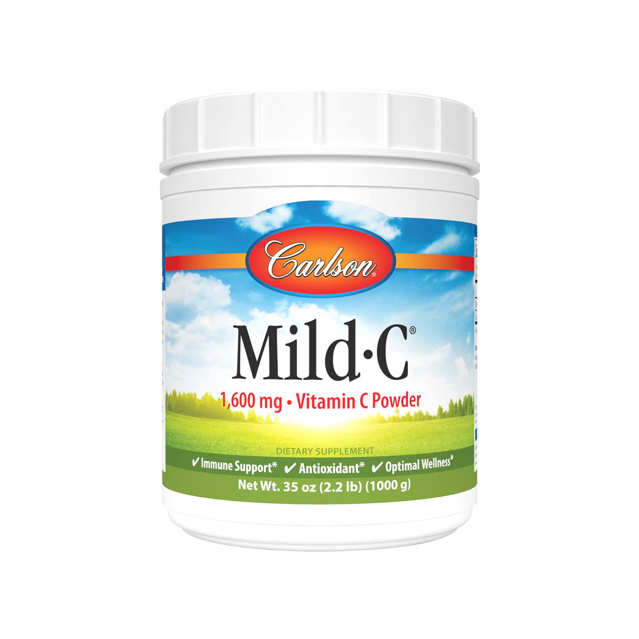 Carlson - Mild-C, Vitamin C Powder, Supports Healthy Immune Function, 35 oz (1,000 g)