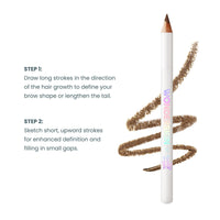 Thumbnail for WONDERSKIN Eyebrow Pencil - Sharpenable Brow Pencil For Natural Looking Brows, Brown Eye Makeup, Long Lasting Eyebrow Pomade (Dark Brunette)
