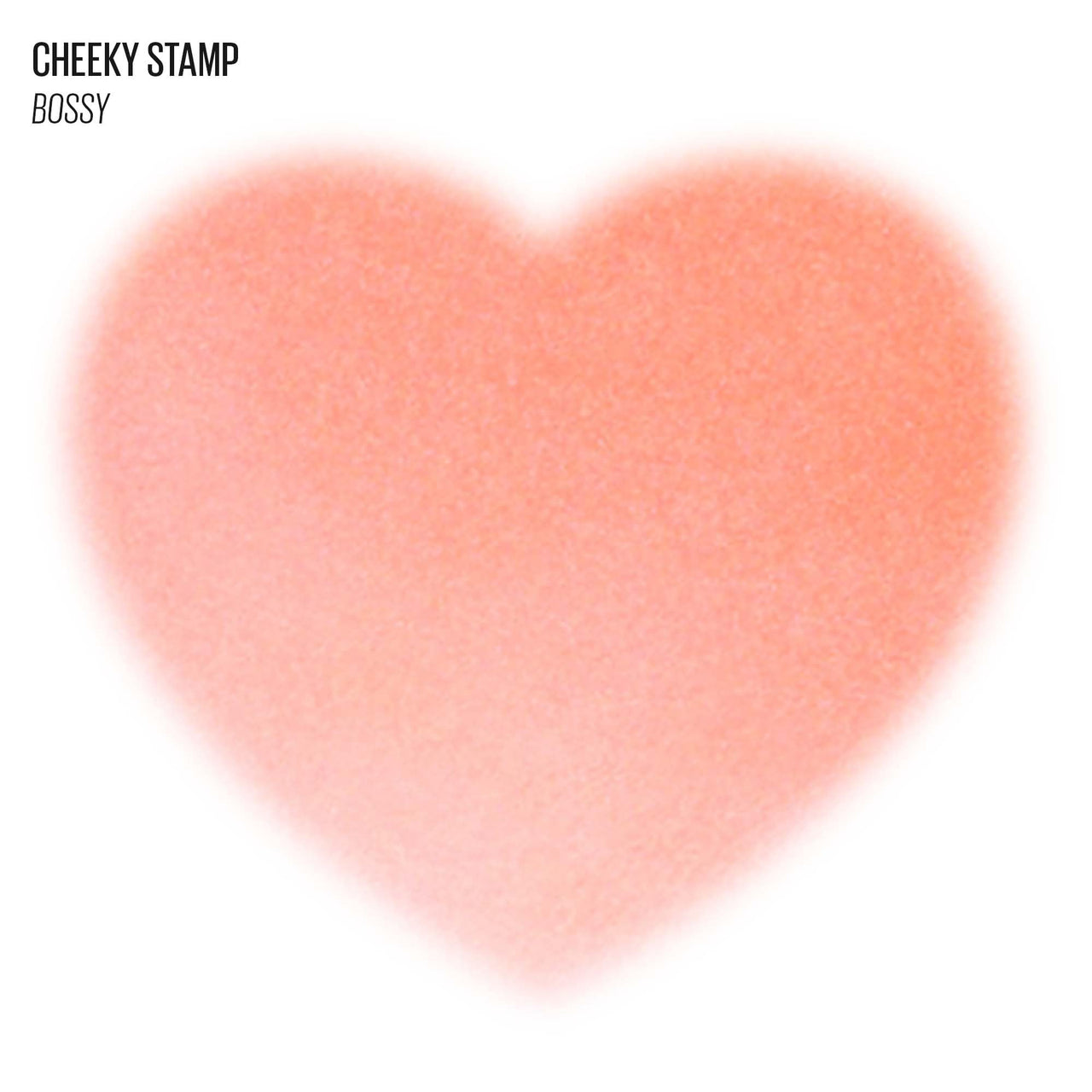 KAJA Blusher - Cheeky Stamp 03 Bossy | Kbeauty, Cute Makeup, Buildable & Blendable Shade with Heart-shaped Applicator, Sunkissed Finish, Travel size, Hygienic, Portable, Korean Makeup, 0.17 Oz