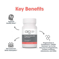 Thumbnail for Allergy Research Group ARG Pregnenolone 50 mg - Micronized Hormone Precursor Support - Highly Bioavailable - Hypoallergenic - 60 Servings - 60 Scored Tablets