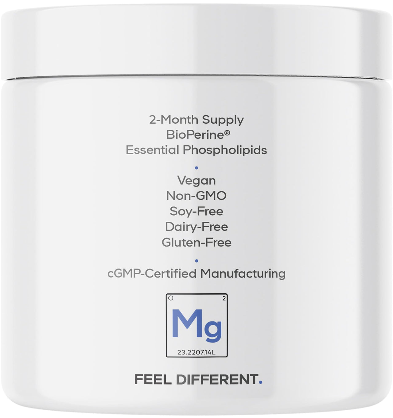 Codeage Liposomal Magnesium Glycinate Supplement, 2-Month Supply, Bisglycinate Magnesium Chelate, Chelated Magnesium Mineral Pills, BioPerine Black Pepper Vitamins Capsules, Non-GMO Vegan, 240 ct