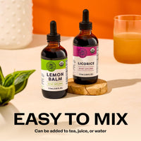 Thumbnail for Vimergy GLP-1 Digestive Kit* – Lemon Balm (115ml) + Licorice (115ml) – Digestive + Stress Support – Organic, Vegan, Kosher – Fast-Absorbing Liquid Extracts – Herbal Tea Companion for GLP-1 Users