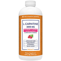 Thumbnail for The Vitamin Shoppe L-Carnitine Liquid 3000mg - Fat Metabolism & Energy Boost | Amino Acid Supplement | 16 oz Raspberry | Sugar-Free