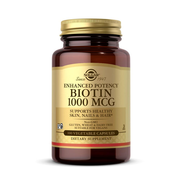 Enhanced Potency Biotin 1Vitamin 000 mcg 100 Veg Capsules