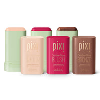 Thumbnail for Pixi Beauty SunKissed Sheen On-the-Glow Trio, Blush, Bronze, and Highlighter Routine