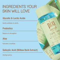 Thumbnail for Pixi Beauty Clarity Tonic, AHA & BHA Toner | Minimize Pores, Promote A Clearer, Healthier Complexion, 250 ml