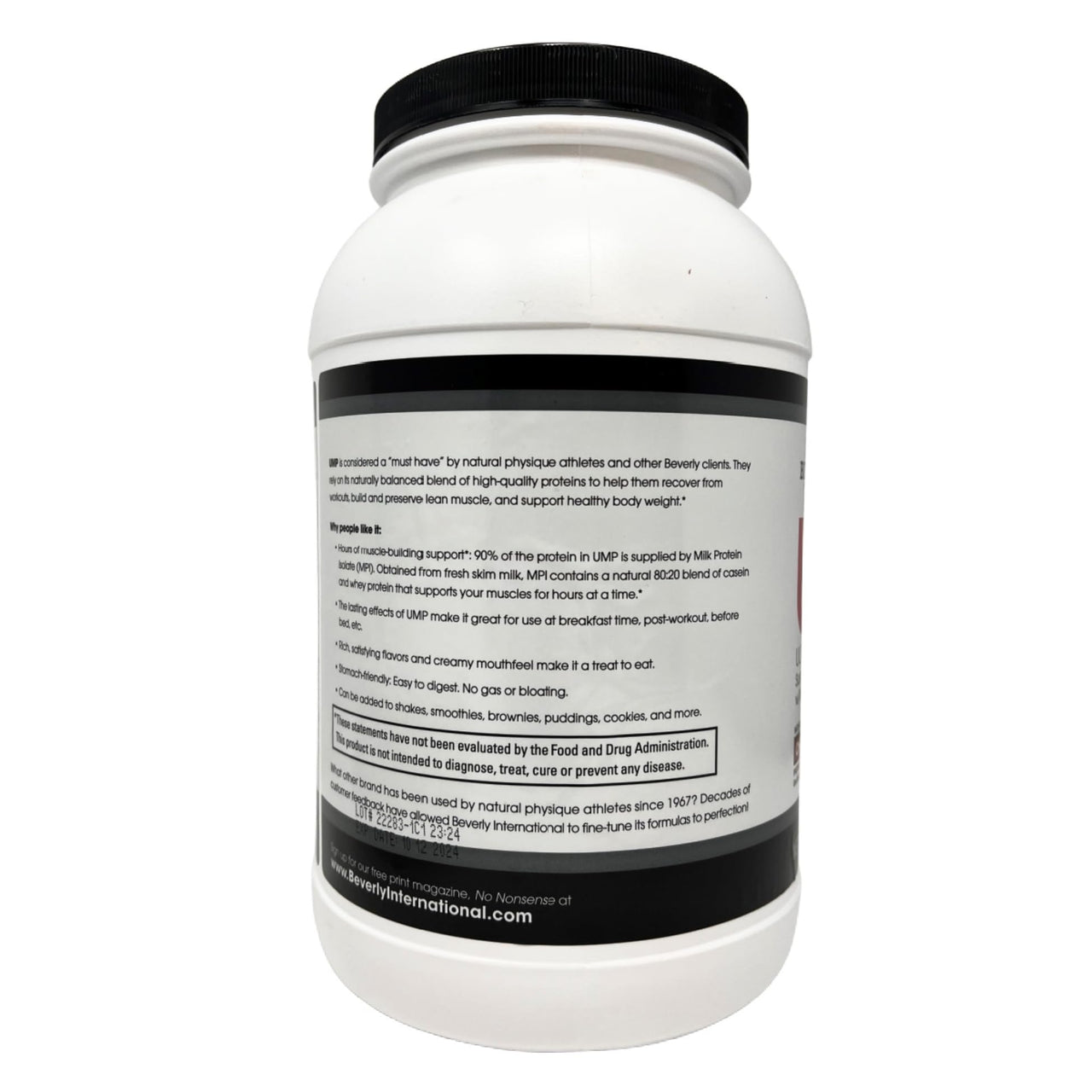Beverly International UMP Protein Powder, Strawberry. Unique Whey-Casein Ratio Builds Lean Muscle. Easy to Digest. No Bloat. (32.8 oz) 2lb .8 oz