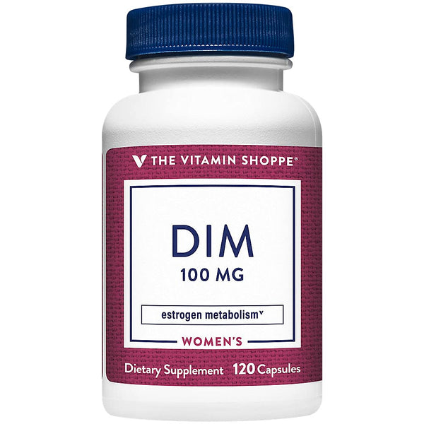 The Vitamin Shoppe DIM 100MG with Bioperine Black Pepper (120 Capsules)