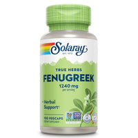 Thumbnail for SOLARAY Fenugreek Seed 1240 mg, Healthy Digestion Support and More, Vegan and Lab Verified for Quality, 50 Servings, 100 VegCaps