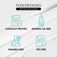 Thumbnail for TOSOWOONG Pore Refiner Cream, Pore Minimizer with AHA - Glycolic Acid and Lactic Acid, Oil Control Face Moisturizer for Oily Skin, Texture Smoothing for Fine Lines, Korean Skincare, 50g / 1.76 oz.