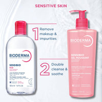 Thumbnail for Bioderma Sensibio H2O Micellar Water, Duo Pack Makeup Remover Cleanser, Gentle for Skin, Fragrance-Free & Alcohol-Free, Gentle Face Cleanser for Sensitive Skin