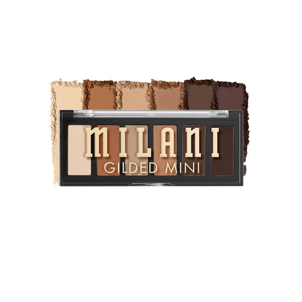 Milani Gilded Mini Eyeshadow Palette with 6 Matte & Shimmer Hues - Whiskey Business