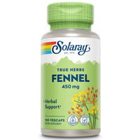Thumbnail for SOLARAY Fennel Seed 450mg | May Help Support Healthy Digestion, Fresh Breath, Respiratory Function | Non-GMO | Vegan | Lab Verified | 100 VegCaps