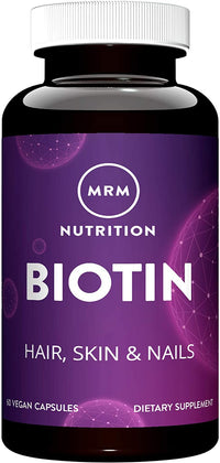 Thumbnail for MRM Nutrition Biotin Capsules - For Womem & Men - 5000 mcg, Supports Hair Growth, Healthy Skin & Nails, Vegan B7 Supplement for Cellular Energy, Keratin Strength & Nutrient Metabolism - 60 Servings
