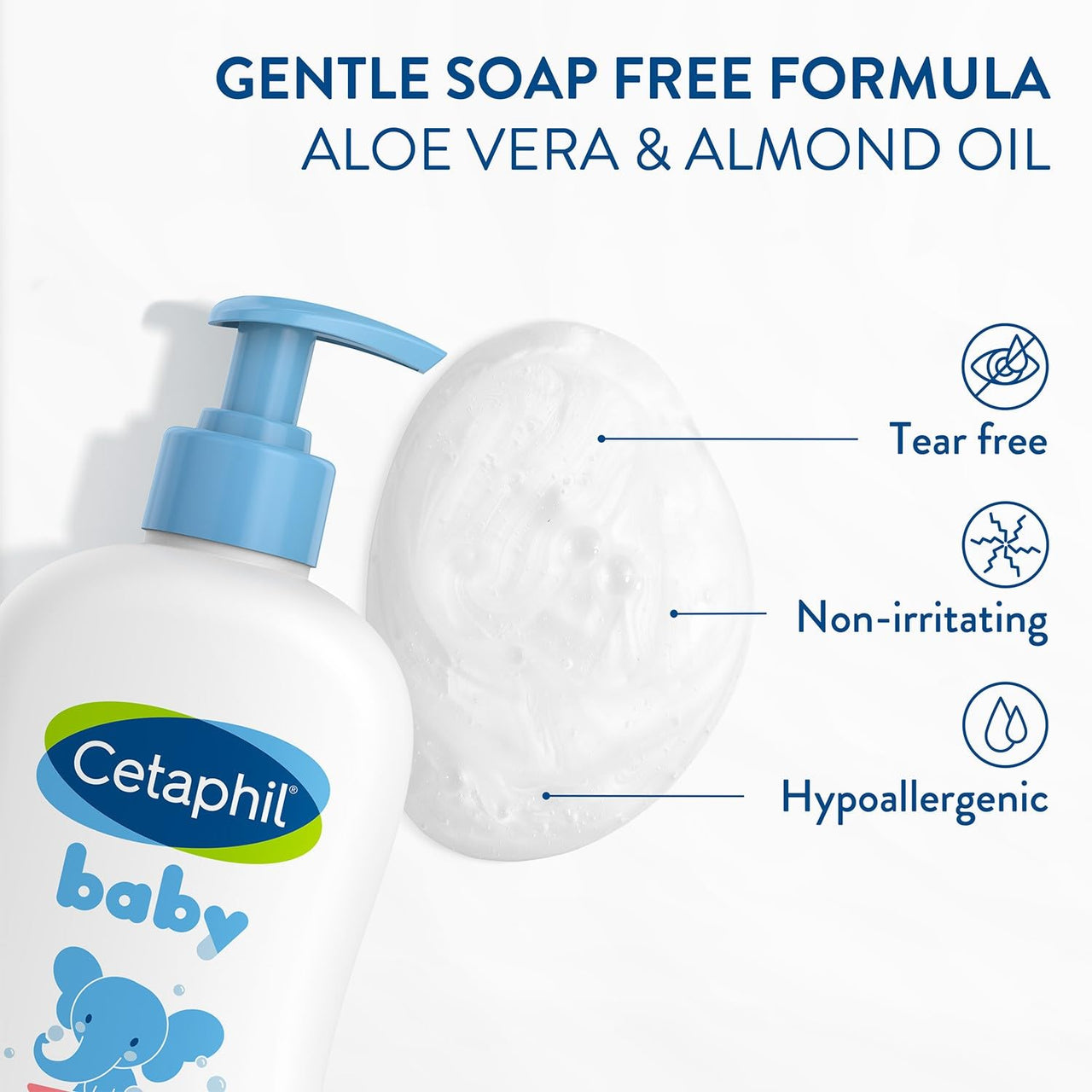 Cetaphil Baby Wash & Shampoo with Organic Calendula, Tear Free, Paraben, Colorant and Mineral Oil Free, 13.5 Fl. Oz